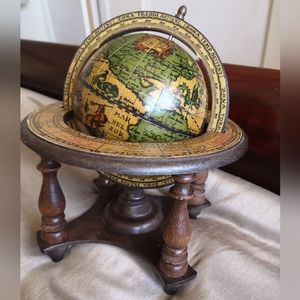 Vintage 60s table Italian globe displaying Zodiac signs
